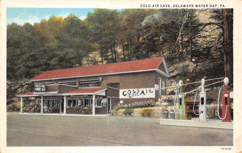 Delaware Water Gap Pennsylvania Cold Air Cave Gift Shop Gas Station PC AA69025