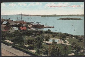 Nova Scotia YARMOUTH View from Grand Hotel Pub by Valentine & Sons ~ Und/B