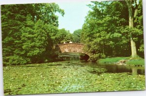 postcard Hartford Connecticut - Bridge over Lily Pond at Elizabeth Park