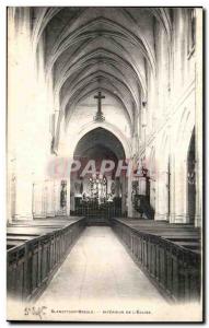 Brangy on Bresle - Interior of & # 39Eglise Old Postcard