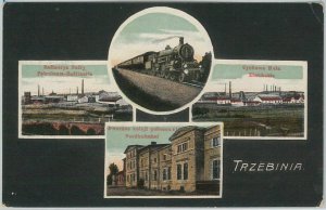 48263 - VINTAGE POSTCARD Postcards - Poland POLAND - Trzebinia 1918 - TRAIN-