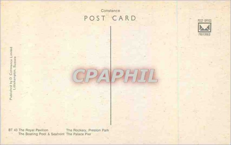 Modern Postcard Greetings from The Royal Brighton Parilion The Rochery Presto...