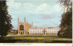 Cambridgeshire Postcard - King's College Chapel and Gibbs Building - Ref TZ9376