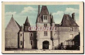 Old Postcard Aubigny The Chateau Hotel de Ville ancieune residence of Charles...