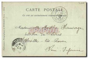 Old Postcard Parc Du Petit Trianon Versailles Rustic Bridge