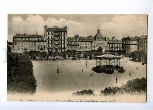 191128 FRANCE BREST President Wilson square Vintage postcard