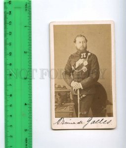 400105 EDWARD VII King w/ AWARDS Prince of Wales OLD CDV photo