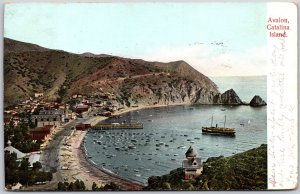 1907 Avalon Catalina Island California CA Mountain Beaches Posted Postcard