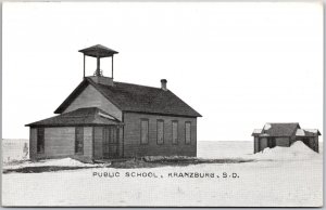 Public School Kranzburg South Dakota SD Campus Building Postcard