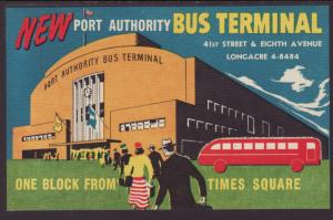 Port Authority Bus Teminal,New York,NY Postcard