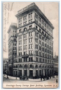 1907 Onondaga County Savings Bank Building Syracuse New York NY Antique Postcard