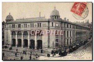 Old Postcard Marseille hotel Post and Telegraphs