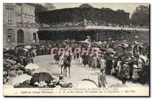 Old Postcard Compiegne festivals of Jeanne d & # 39arc (1909) historical para...