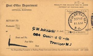 Register Post Office Department Mail Related 1941 