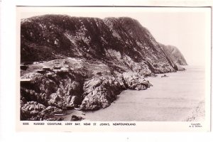 Rugged Coastline, Logy Bay Newfoundland, Real Photo