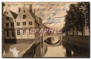 Postcard Old Bruges Quai Spanish