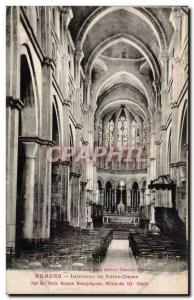 Old Postcard Beaune Interior of Notre Dame