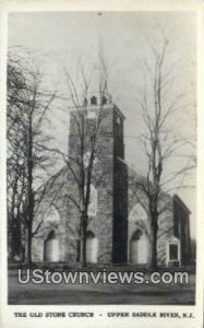 Real Photo - Old Stone Church - Upper Saddle River, New Jersey NJ  