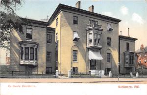 The Cardinal's Residence Baltimore Maryland 1910c postcard