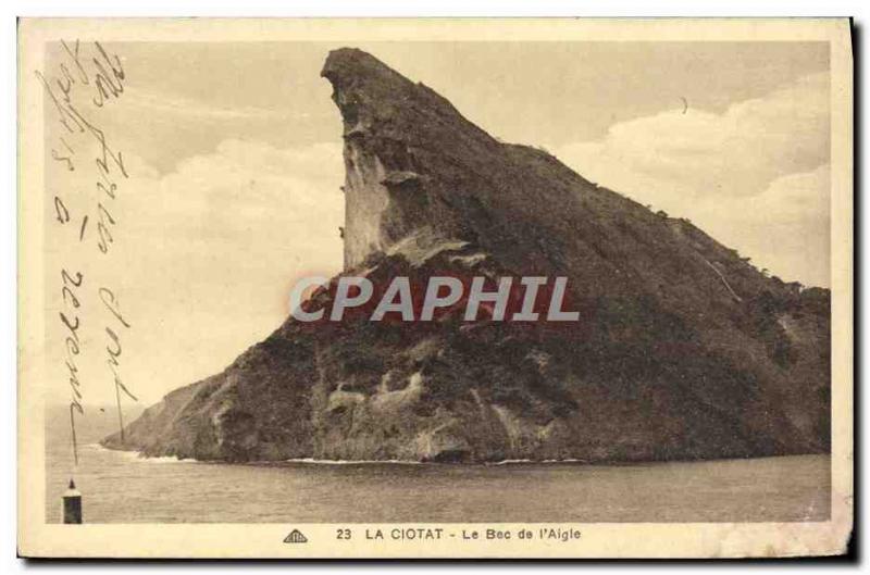 Old Postcard La Ciotat Le Bec From I & # 39Aigle