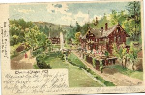 PC GERMANY, WALDLUSTM HAGEN, Vintage LITHO Postcard (b31914)