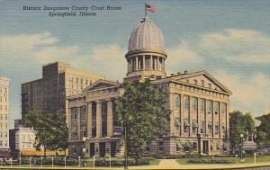 Illinois Springfield Sangamon County Court House Curteich