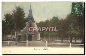 Old Postcard Gournay the church