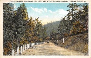 Lincoln Highway Descending Tuscarora Mts. Between McConnellsburg and Fort Lou...