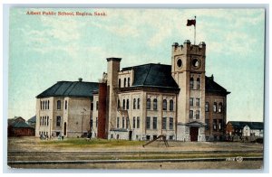 c1910 Albert Public School Regina Saskatchewan Canada Antique Postcard