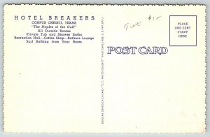 Hotel Breakers   Corpus Christi  Texas   Postcard