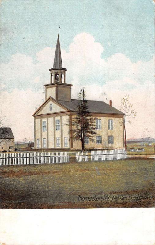Thomaston Maine Old Gen Knox Church Exterior Antique Postcard K20668