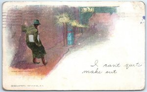 Postcard - I can't quite make out with Art Print