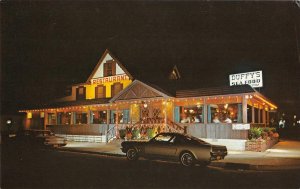 WILDWOOD CREST, NJ Roadside Night DUFFY'S ON THE LAKE Sunset Lake 1974 Postcard
