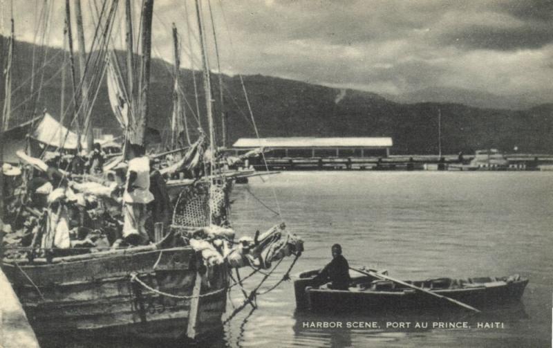 haiti, PORT AU PRINCE, Harbour Scene (1930s)