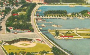 Florida St. Petersburg Al Lang Field #991 Hartman Litho Sales Postcard 22-8780