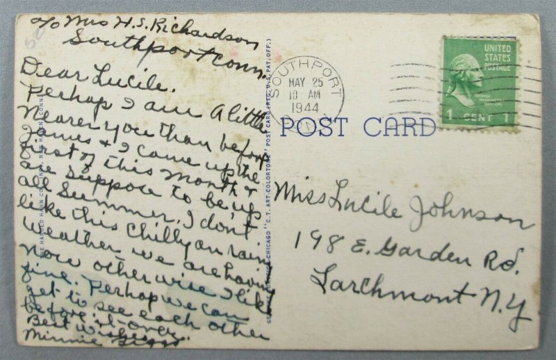 D.A.R. Headquarters (Old Town Hall) Norwalk, CT Postcard (#7250)