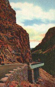 Vintage Postcard Golden Gate Canyon Grand Loop Highway Yellowstone National Park