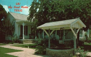 Vintage Postcard Lyndon Baines Johnson President Boy Hood Home Johnson City TX