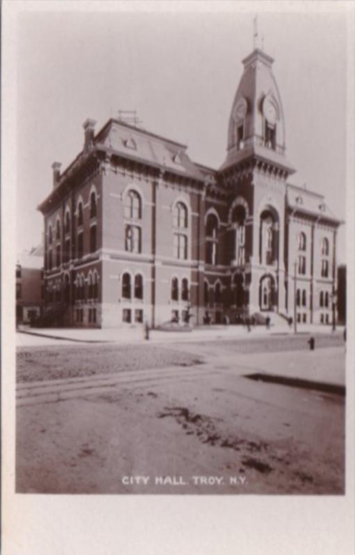 New York Troy City Hall Real Photo