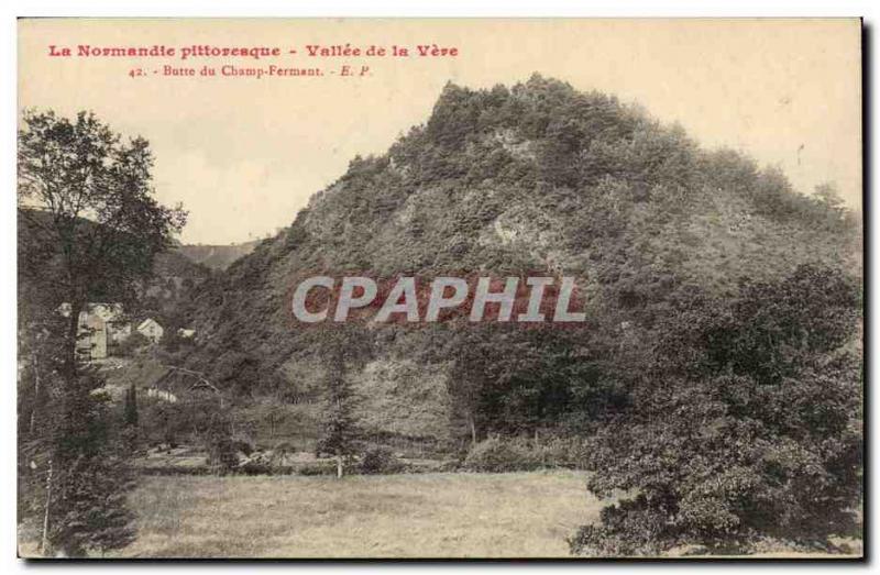 Old Postcard Valley of Vere Mound Field Ferrant