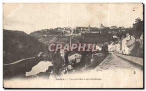 Old Postcard Avallon View taken Road Chatelaines