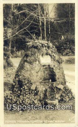 Real Photo - Pioneers Memorial Fountain Multnomah Falls OR Unused