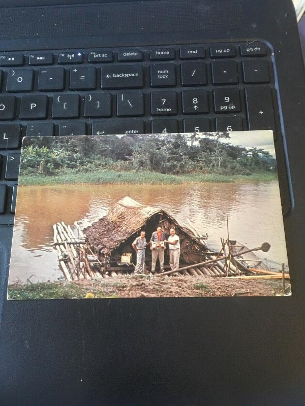 Vintage Postcard; Explorers , Amazon River Peru