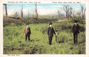 Gary Indiana Broadway and 5th Ave in 1906 Vintage Postcard AA63800