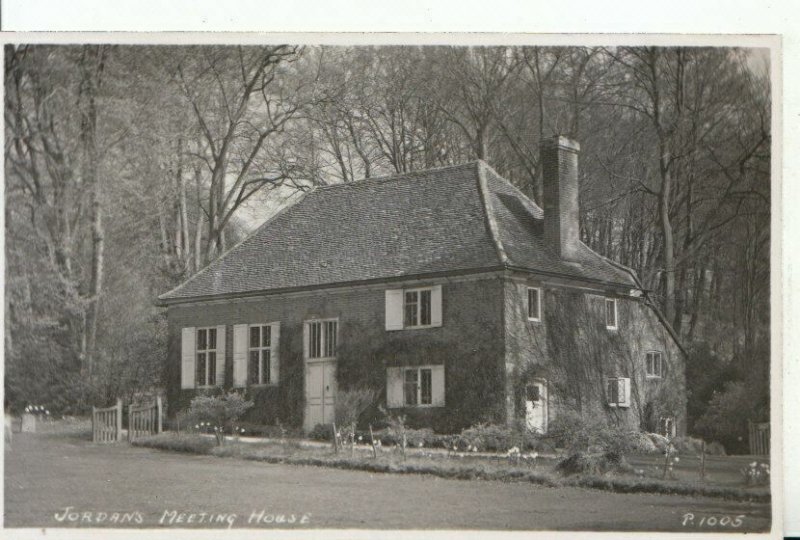 Buckinghamshire Postcard - Jordan's Meeting House - Real Photograph - Ref 10365A