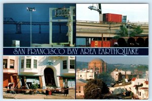 SAN FRANCISCO BAY EARTHQUAKE, California CA ~1989 Marina District 4x6 Postcard