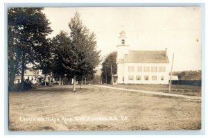 c1910's Church And North Road East Alstead New Hampshire NH RPPC Photo Postcard