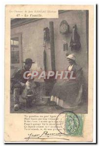 Old Postcard The songs of Jean Rameau illustrees Family (folklore)