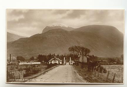 Real Photo, Lochy Bridge Ben Nevis Fort William Scotland