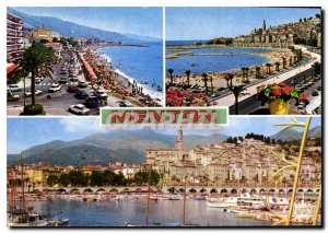 Postcard Moderne Menton Pearl of France